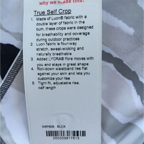 Lululemon Athletica True Self Crop Bleacher Yoga Legging - Picture 15 of 15